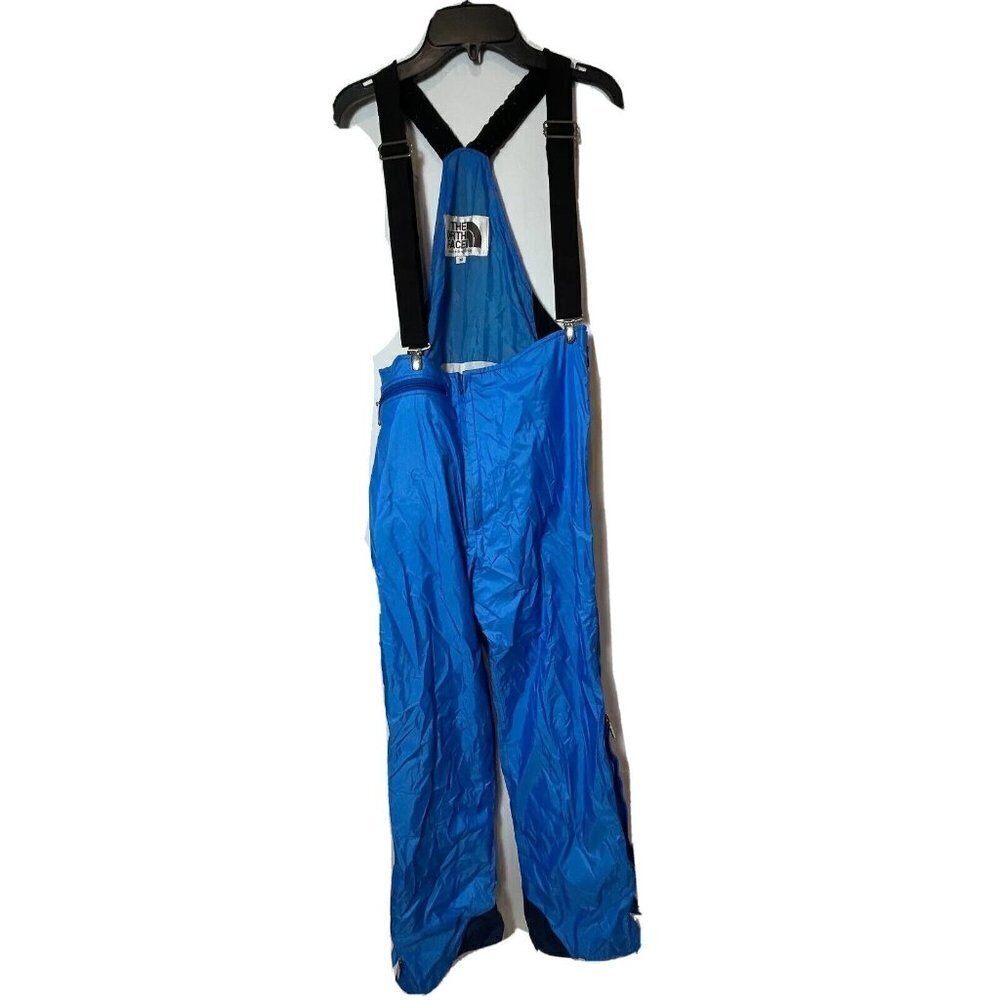 The North Face Women Snowboard Ski Snow Pants Blue M Zip Suspenders GORE-tex VTG
